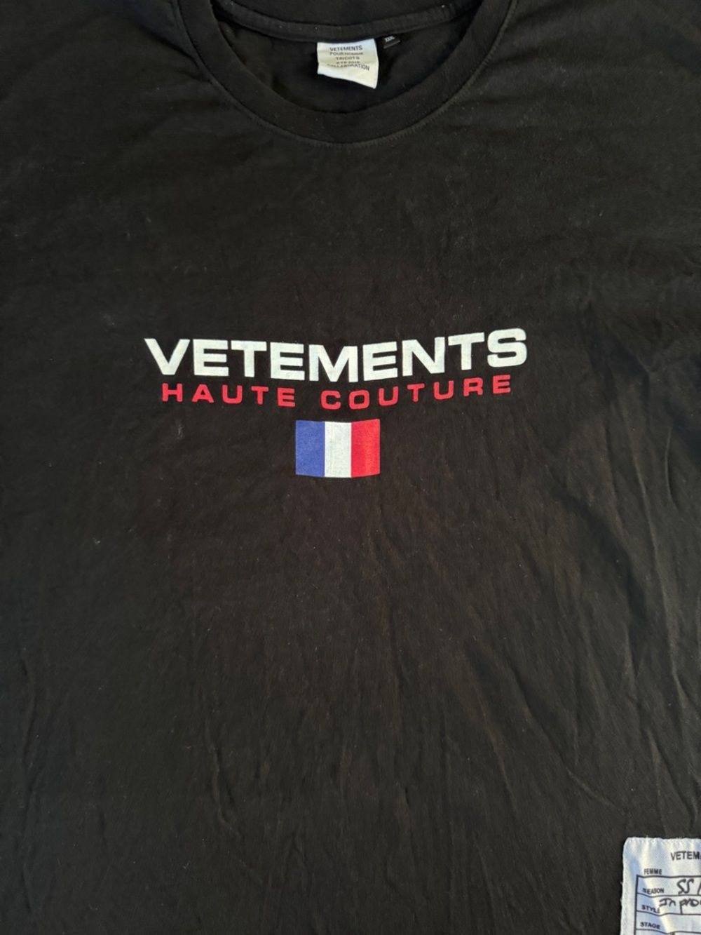 Vetements Haute Couture Tee XXL Streetwear Minimalist Luxury - Picture 5 of 11